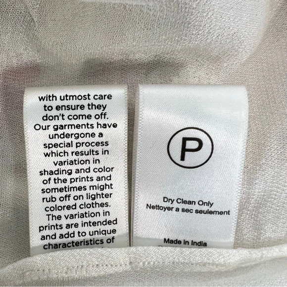 Hemant & Nandita Off the Shoulder Romper Floral Ivory Women's Size XS - Picture 11 of 11